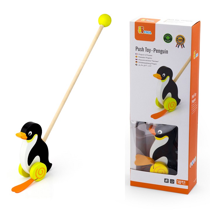 Push along toy - penguin